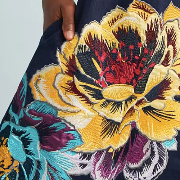 Anthropologie/Maeve Posie Shift Dress - Size XL - Picture 2 of 7